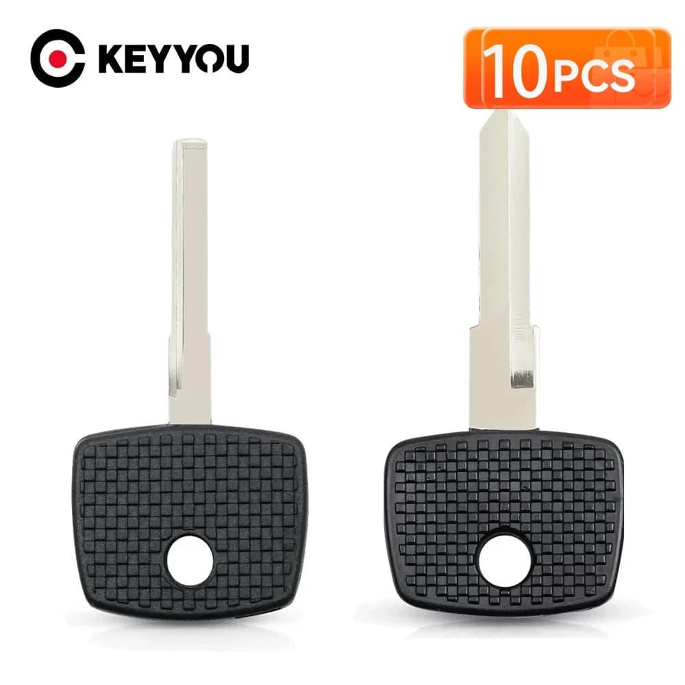 KEYYOU 10pcs Remote Car Key For Benz Transponder Chip Case Shell For Mercedes Vito Actros Sprinter V Class YM15 HU64 Uncut Blade