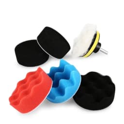 3"Car Waxing Sponge Pad Polishing Kit Auto Detailing Sandpaper Buffing Sanding Disc Polisher Drill Adapter Headlight Restoration