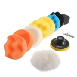 3"Car Waxing Sponge Pad Polishing Kit Auto Detailing Sandpaper Buffing Sanding Disc Polisher Drill Adapter Headlight Restoration
