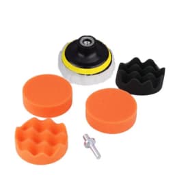 3"Car Waxing Sponge Pad Polishing Kit Auto Detailing Sandpaper Buffing Sanding Disc Polisher Drill Adapter Headlight Restoration