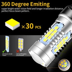 2pcs LED Daytime Running Light DRL Bulb Lamp Canbus W21/5W 7443 T20 For Chevrolet Malibu Trax Dacia Duster Logan 2 Sandero