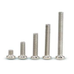 M1 M1.2 M1.4 M1.6 M2 M2.5 M3 M4 DIN7985 GB818 304 Stainless Steel Cross Recessed Pan Head Screws Phillips Screws