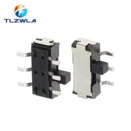 20PCS MSK-22D27 SMD Sideslip Toggle Switch 6Pin Microswitch 1P2T Slide Switch