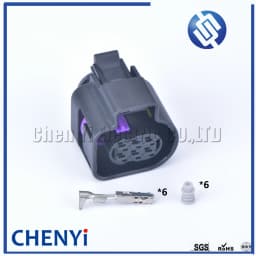 1 sets 6 Pin auto waterproof plug female or male(1.5) LSU 4.9 Wide Band Oxygen Sensor Connector 1928404669 4H0973713 4H0 973 713