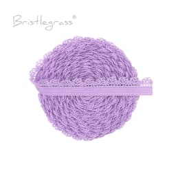 BRISTLEGRASS 2 5 10 Yard 3/8" 10mm Picot Loop Frilly Lace Trim Elastics Decorative Spandex Bands Headband Lingerie Sewing Crafts