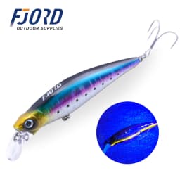 FJORD 90mm 31g Laser Miracle Sinking Black Minnow Hard Triple Hook Seawater Saltwater SwimBait Artificial Pesca Fishing Lure