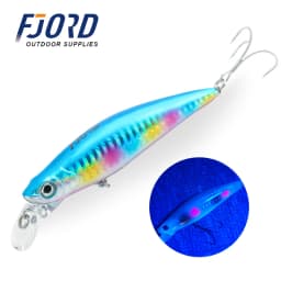 FJORD 90mm 31g Laser Miracle Sinking Black Minnow Hard Triple Hook Seawater Saltwater SwimBait Artificial Pesca Fishing Lure