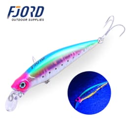 FJORD 90mm 31g Laser Miracle Sinking Black Minnow Hard Triple Hook Seawater Saltwater SwimBait Artificial Pesca Fishing Lure