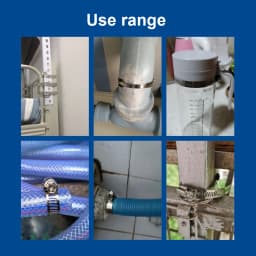 NINDEJIN 5/10pcs worm gear hose clamp adjustable 6-63mm key clamp hose clip for water pipe dryer vent clamp