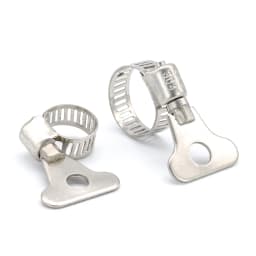 NINDEJIN 5/10pcs worm gear hose clamp adjustable 6-63mm key clamp hose clip for water pipe dryer vent clamp