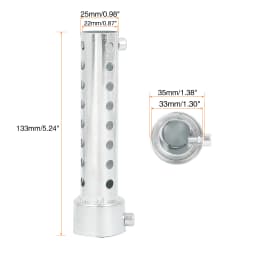 UXCELL Universal Motorcycle Exhaust DB Killer 35mm 42mm 45mm 48mm 60mm OD Muffler Baffle Insert Silver