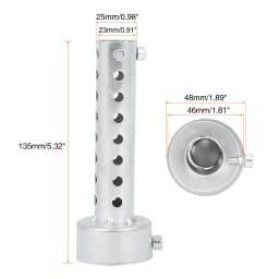 UXCELL Universal Motorcycle Exhaust DB Killer 35mm 42mm 45mm 48mm 60mm OD Muffler Baffle Insert Silver