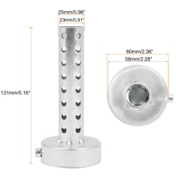 UXCELL Universal Motorcycle Exhaust DB Killer 35mm 42mm 45mm 48mm 60mm OD Muffler Baffle Insert Silver