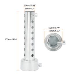 UXCELL Universal Motorcycle Exhaust DB Killer 35mm 42mm 45mm 48mm 60mm OD Muffler Baffle Insert Silver