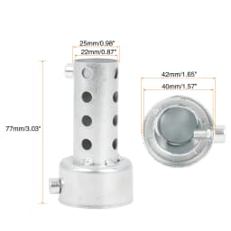 UXCELL Universal Motorcycle Exhaust DB Killer 35mm 42mm 45mm 48mm 60mm OD Muffler Baffle Insert Silver