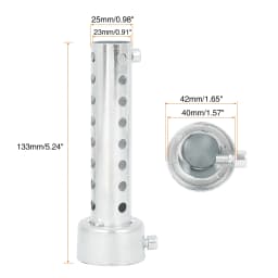 UXCELL Universal Motorcycle Exhaust DB Killer 35mm 42mm 45mm 48mm 60mm OD Muffler Baffle Insert Silver