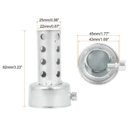 UXCELL Universal Motorcycle Exhaust DB Killer 35mm 42mm 45mm 48mm 60mm OD Muffler Baffle Insert Silver