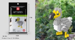 Wisehawk Mini Building Blocks Diamond Animal Model Bag Bricks Dog Cat Moose Fish Series Toys for Children Gifts B24-D15
