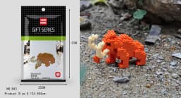 Wisehawk Mini Building Blocks Diamond Animal Model Bag Bricks Dog Cat Moose Fish Series Toys for Children Gifts B24-D15