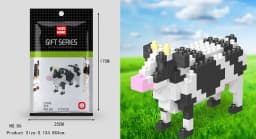 Wisehawk Mini Building Blocks Diamond Animal Model Bag Bricks Dog Cat Moose Fish Series Toys for Children Gifts B24-D15
