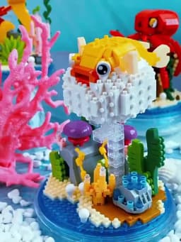 Wisehawk Mini Building Blocks Diamond Animal Model Bag Bricks Dog Cat Moose Fish Series Toys for Children Gifts B24-D15