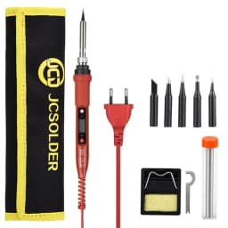 JCD Electric Soldering Iron 80W Adjustable Temperature LCD Welding Tool Ceramic Heater Soldering Iron Head Welding repair tools