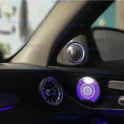 64 Colors 3D Rotating Tweeter For Mercedes Benz C GLC E S-class W205 W213 W222 X253 W177 RGB LED Luminous Car Speaker Horn Refit