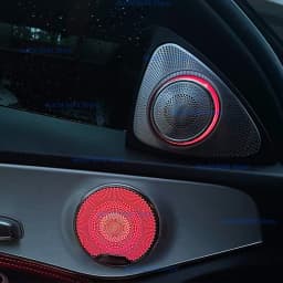 64 Colors 3D Rotating Tweeter For Mercedes Benz C GLC E S-class W205 W213 W222 X253 W177 RGB LED Luminous Car Speaker Horn Refit