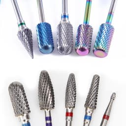 Carbide Tungsten Nail Bits Milling Cutter Burrs Electric Nail Drill Bit Pedicure Cuticle Clean Tools For Manicure Buffers Drill