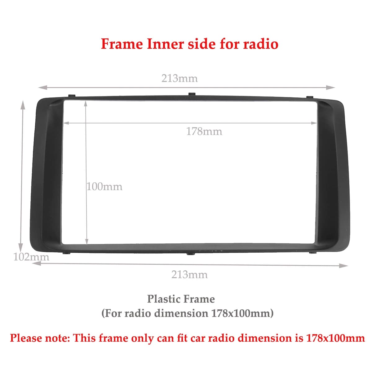For Toyota Corolla 2003 2004 2005 2006 2 Din Car Stereo Radio Audio Dashboard DVD CD Fascia Plate Panel Frame Replacement
