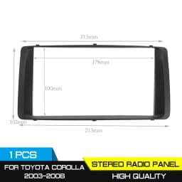 For Toyota Corolla 2003 2004 2005 2006 2 Din Car Stereo Radio Audio Dashboard DVD CD Fascia Plate Panel Frame Replacement