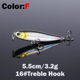 1PCS 5.5cm 3.2g Floating Pencil Fishing Lure Top Water Dogs Hard Lures Baits Wobbler Artificial Hard Bait Fishing Tackle Pesca