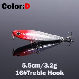 1PCS 5.5cm 3.2g Floating Pencil Fishing Lure Top Water Dogs Hard Lures Baits Wobbler Artificial Hard Bait Fishing Tackle Pesca