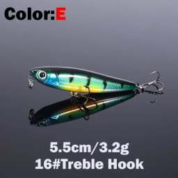 1PCS 5.5cm 3.2g Floating Pencil Fishing Lure Top Water Dogs Hard Lures Baits Wobbler Artificial Hard Bait Fishing Tackle Pesca