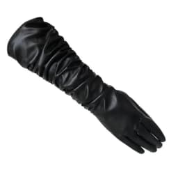 Women's Long Touch Screen PU Leather Gloves Female 50cm Autumn Winter Silky InsideNew Style Wholesale Fashion Warm Mitten G203