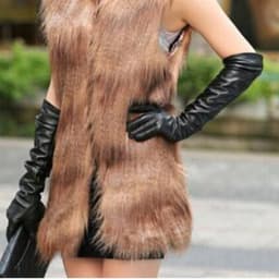 Women's Long Touch Screen PU Leather Gloves Female 50cm Autumn Winter Silky InsideNew Style Wholesale Fashion Warm Mitten G203