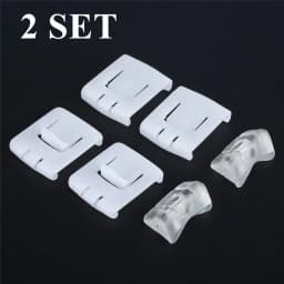 2 Set 6 Piece Car Front Seat Rail Runner Centre Slider Guide 435881203A C10 For GOLF MK1 MK2 MK3 CORRADO SCIROCCO Plastic
