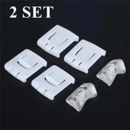 2 Set 6 Piece Car Front Seat Rail Runner Centre Slider Guide 435881203A C10 For GOLF MK1 MK2 MK3 CORRADO SCIROCCO Plastic