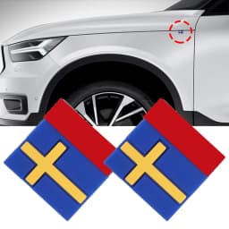 5/10Pcs Car Sticker Sweden Flag Decoration Emblem Car Door Trunk front grille For VOLVO EX90 XC40 XC60 XC90 V90 S90 S60 V60 V40