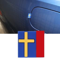 5/10Pcs Car Sticker Sweden Flag Decoration Emblem Car Door Trunk front grille For VOLVO EX90 XC40 XC60 XC90 V90 S90 S60 V60 V40