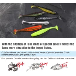 WEIHAI FSTK Japanese Material Eazi Shiner SwimBaits 7cm 5cm Silicone Artificial Double Color Wobblers Carp Fishing Soft Lures