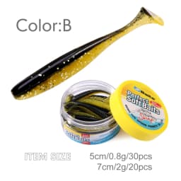 WEIHAI FSTK Japanese Material Eazi Shiner SwimBaits 7cm 5cm Silicone Artificial Double Color Wobblers Carp Fishing Soft Lures