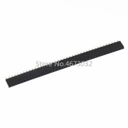 10PCS 1X40 PIN Single Row Straight FEMALE PIN HEADER 2.54MM PITCH Strip Connector Socket 140 40p 40PIN 40 PIN FOR PCB arduino