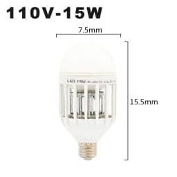 E27 Mosquito Killer Lamp Bulb 110V 220V 15W LED Light Bulbs 2 In 1 Repellent Fly Killing Lighting Bug Zapper Energy Saving Lamps