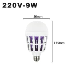 E27 Mosquito Killer Lamp Bulb 110V 220V 15W LED Light Bulbs 2 In 1 Repellent Fly Killing Lighting Bug Zapper Energy Saving Lamps