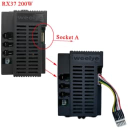 Wellye Weelye 12V RX37 High Power Children's Electric Ride on Car 2.4G Bluetooth Remote Control Receiver Motherboard Transmitter