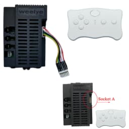Wellye Weelye 12V RX37 High Power Children's Electric Ride on Car 2.4G Bluetooth Remote Control Receiver Motherboard Transmitter