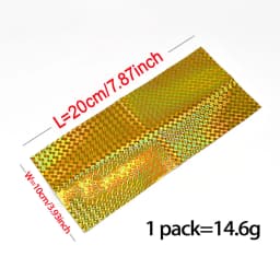 MNFT 12PCS 10cm X 20cm Holographic Adhesive Film Flash Tape DIY Lure Fishing Materials