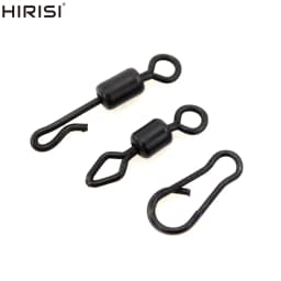 20 Piece Carp Fishing Swivels Quick Change Stainless Steel for Carp Fishing Rig Fishing Accessories Terminal Tackle AE007