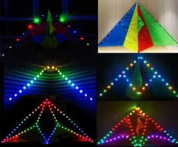 diy led kite flying 56pcs led lamp shinning hang on kites for adults outdoor toys cerf volant cometas led light giant kite	koi